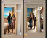 Aliyah Boston's Instagram stories on Monday (Credits: IG/@aliyah.boston)